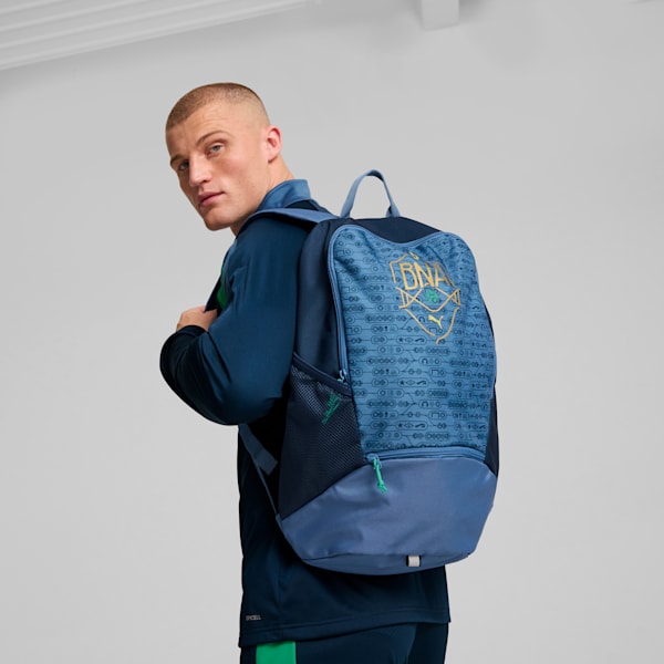Mochila Neymar JR "BNA", Sailing Blue-Gold-Pelé Yellow, extralarge